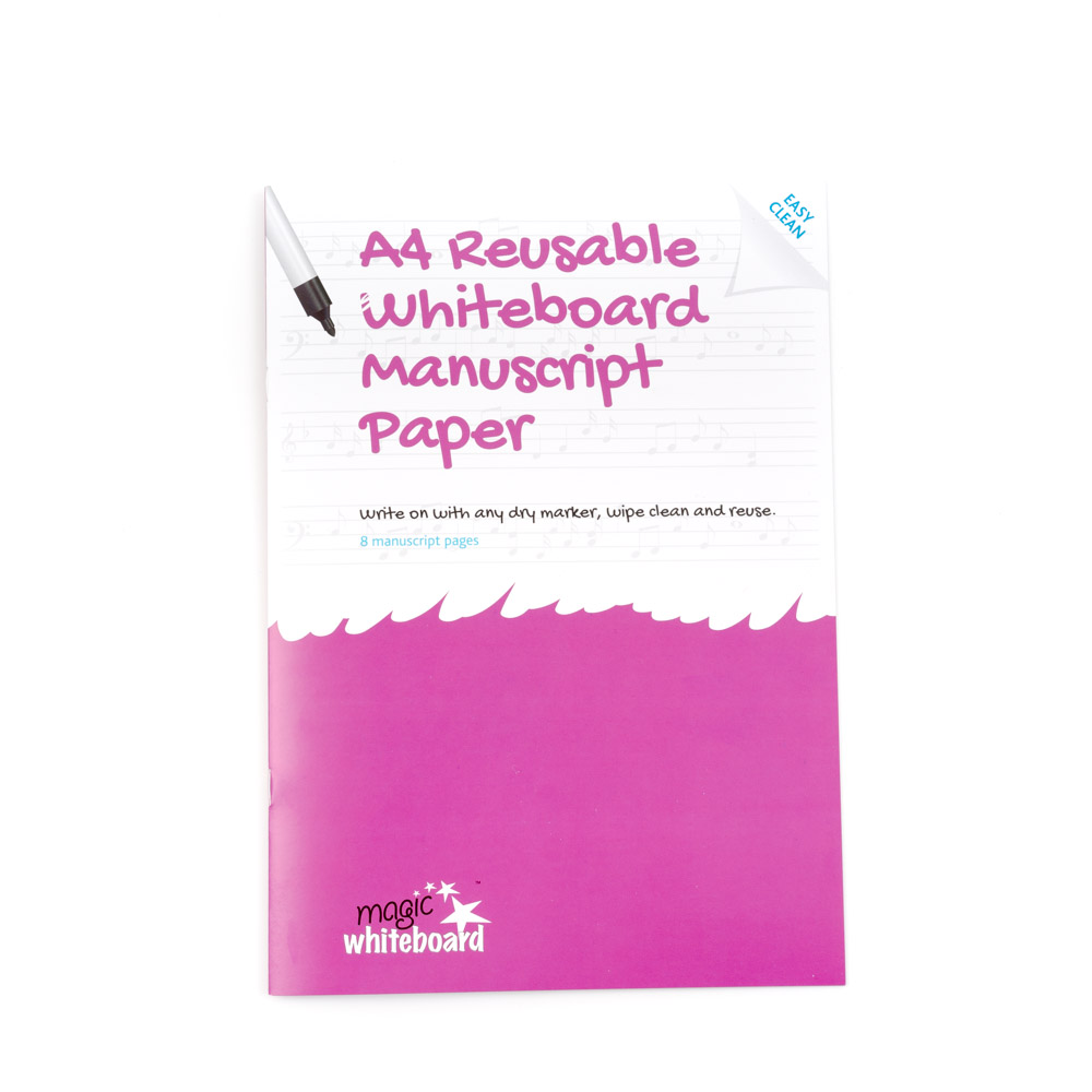 A4 Reusable Whiteboard Manuscript Paper ™  8 pages