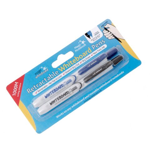 magic clicky pen, retractable pen, retractable marker, magic whiteboard
