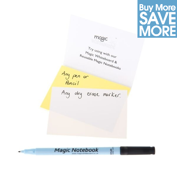 Magic whiteboard cling notes