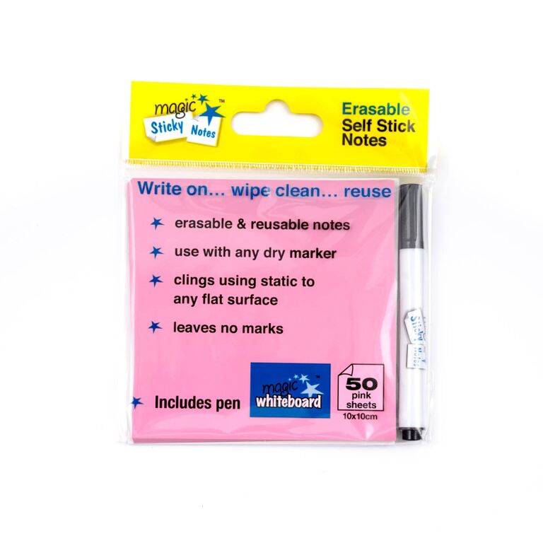 magic sticky notes, post it notes, self stick notes