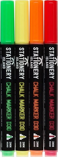 chalk markers, chalk pens