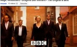 Magic Whiteboard pitching Dragons' Den