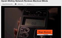 Magic Blackout Blind recommended on Oprah Winfrey Network, tested & stops all light