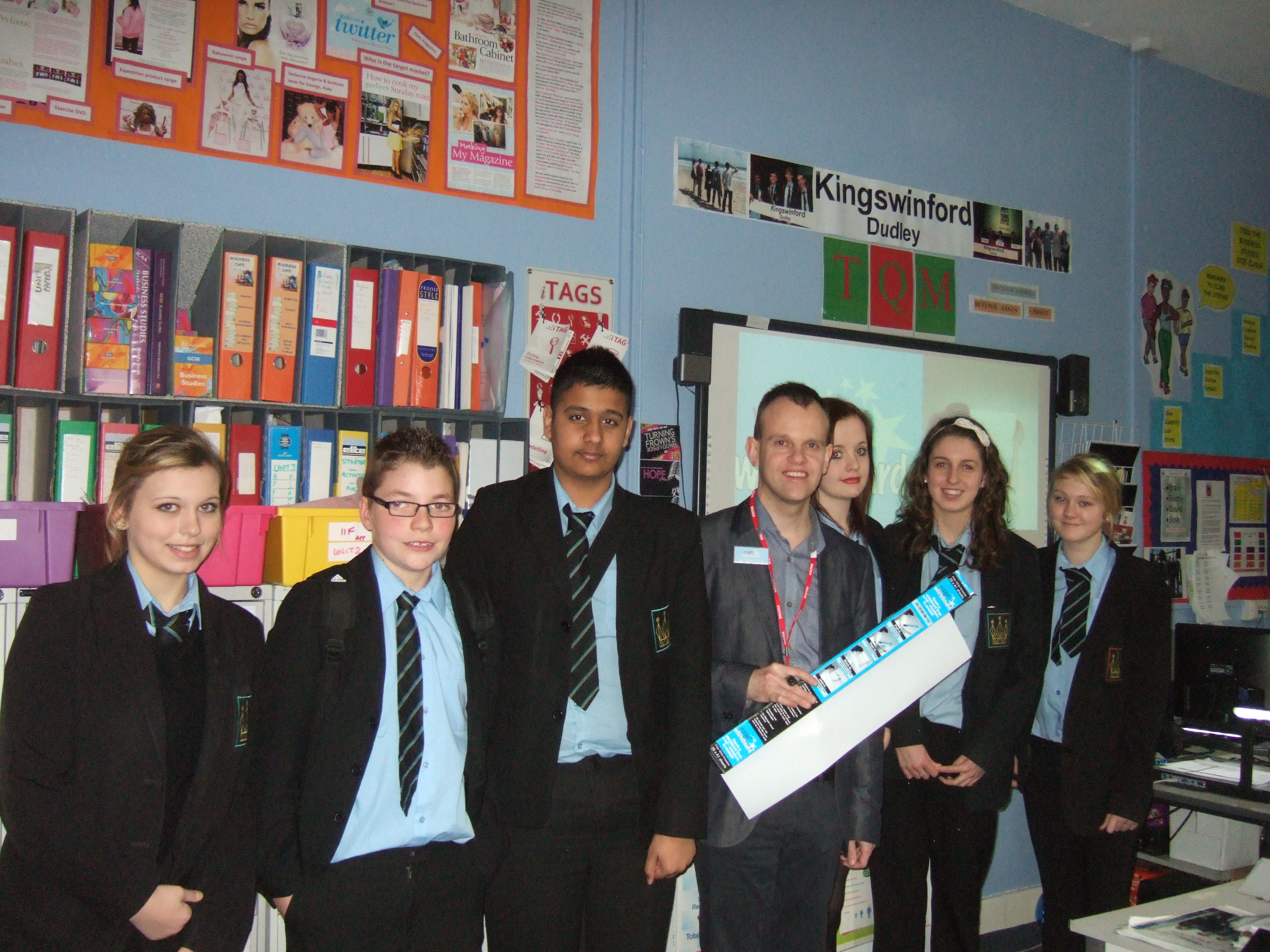 Magic Whiteboard Dragons Den Schools visit